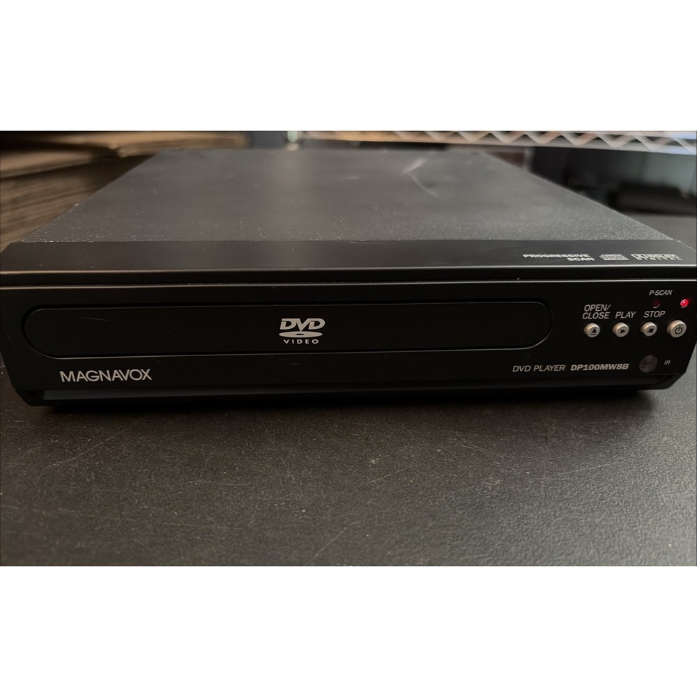 Magnavox DP100MW8B DVD CD Player Progressive Scan Tested & Working